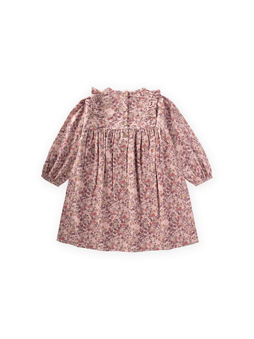 Elbise 8-12 Yaş Pudra Pembe-2