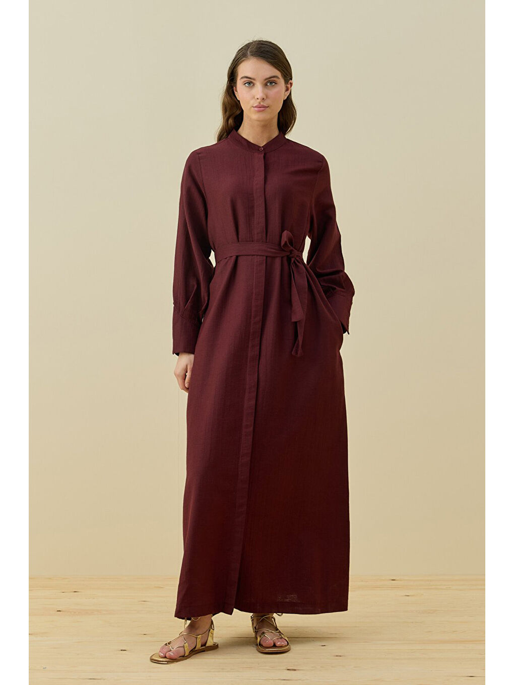 Vietnam Elbise 1777 Bordo