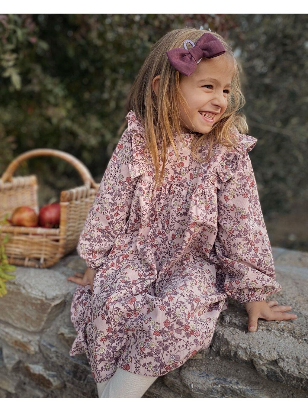 Elbise 2-8 Yaş Pudra Pembe