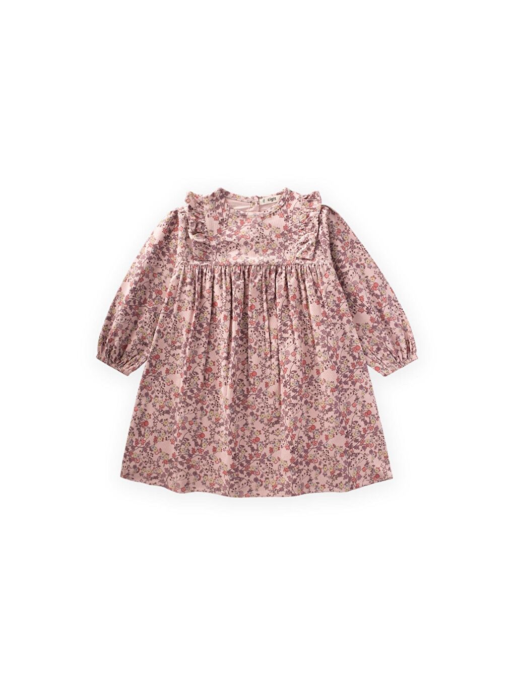 Elbise 2-8 Yaş Pudra Pembe-1