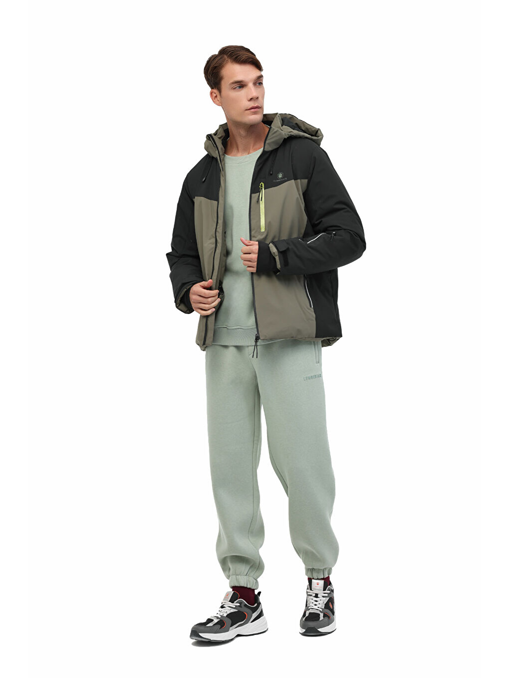 ML XAN 3KSY-HYM25620 5PR Haki Erkek Kısa Kaban Mont-2