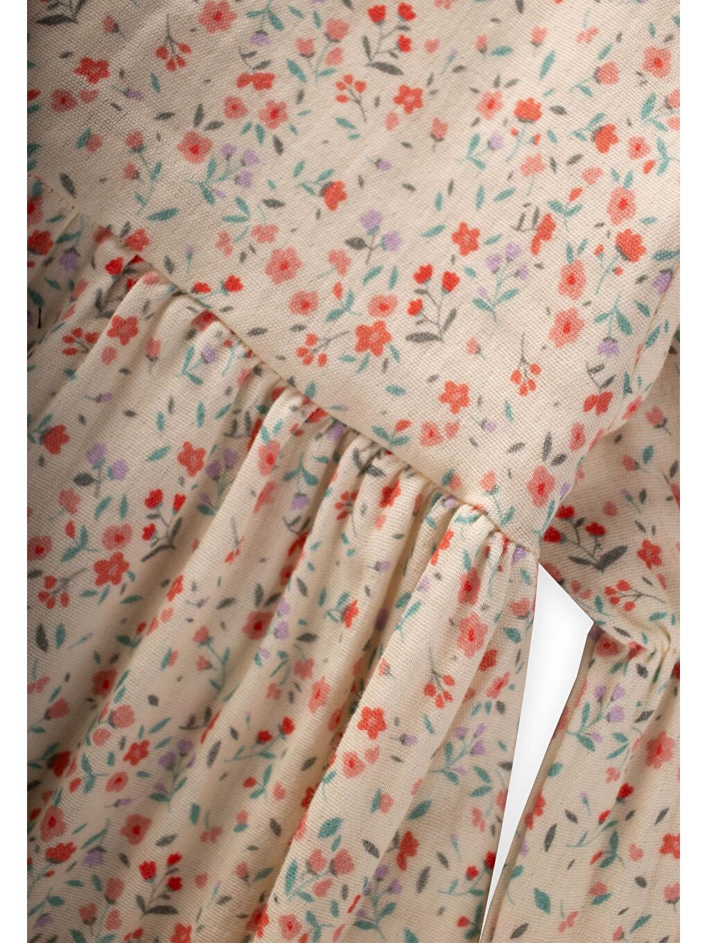 Elbise 4-12 Yaş Ekru-2