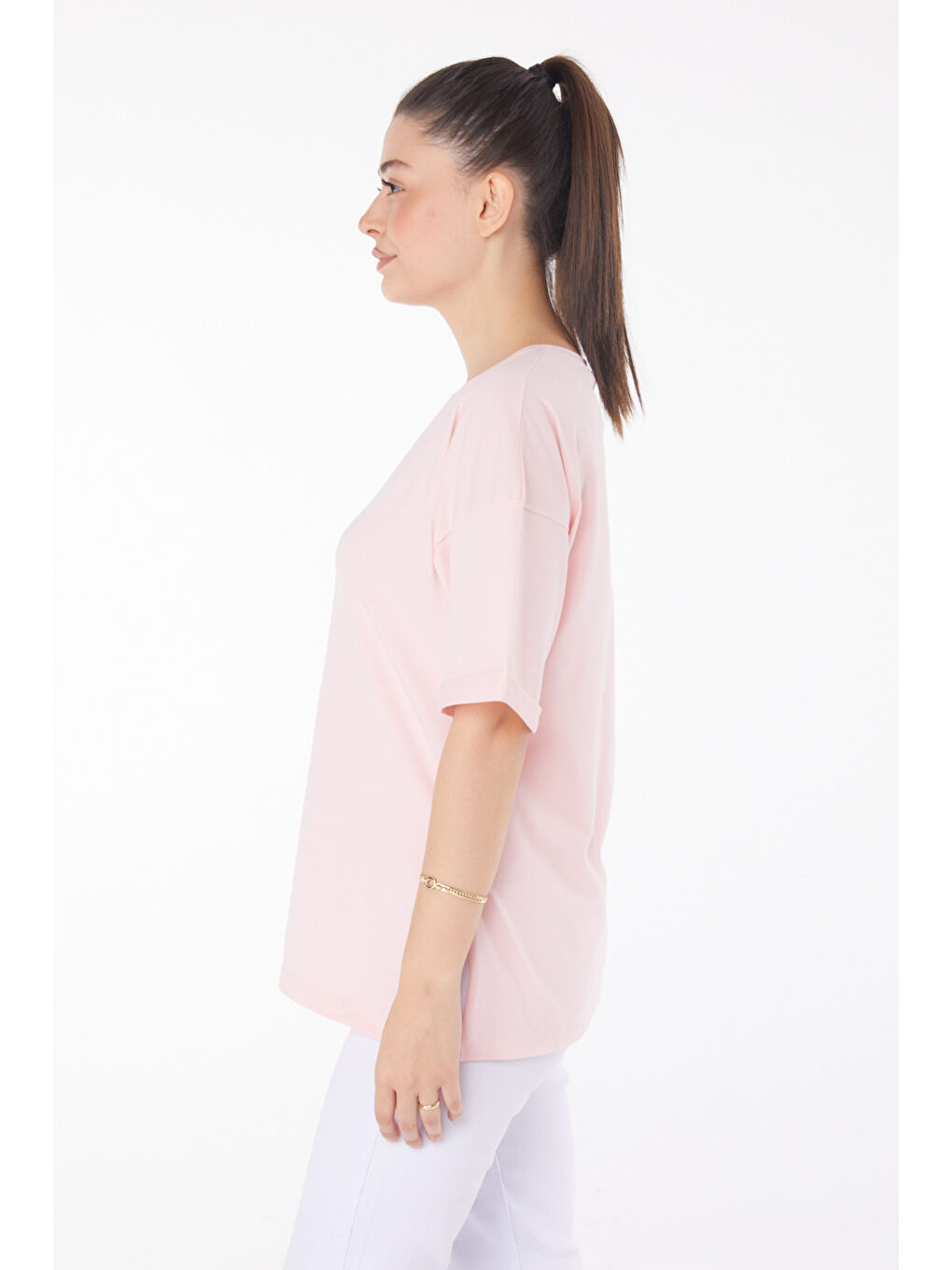 Pembe T-Shirt Pudra - 25850-3