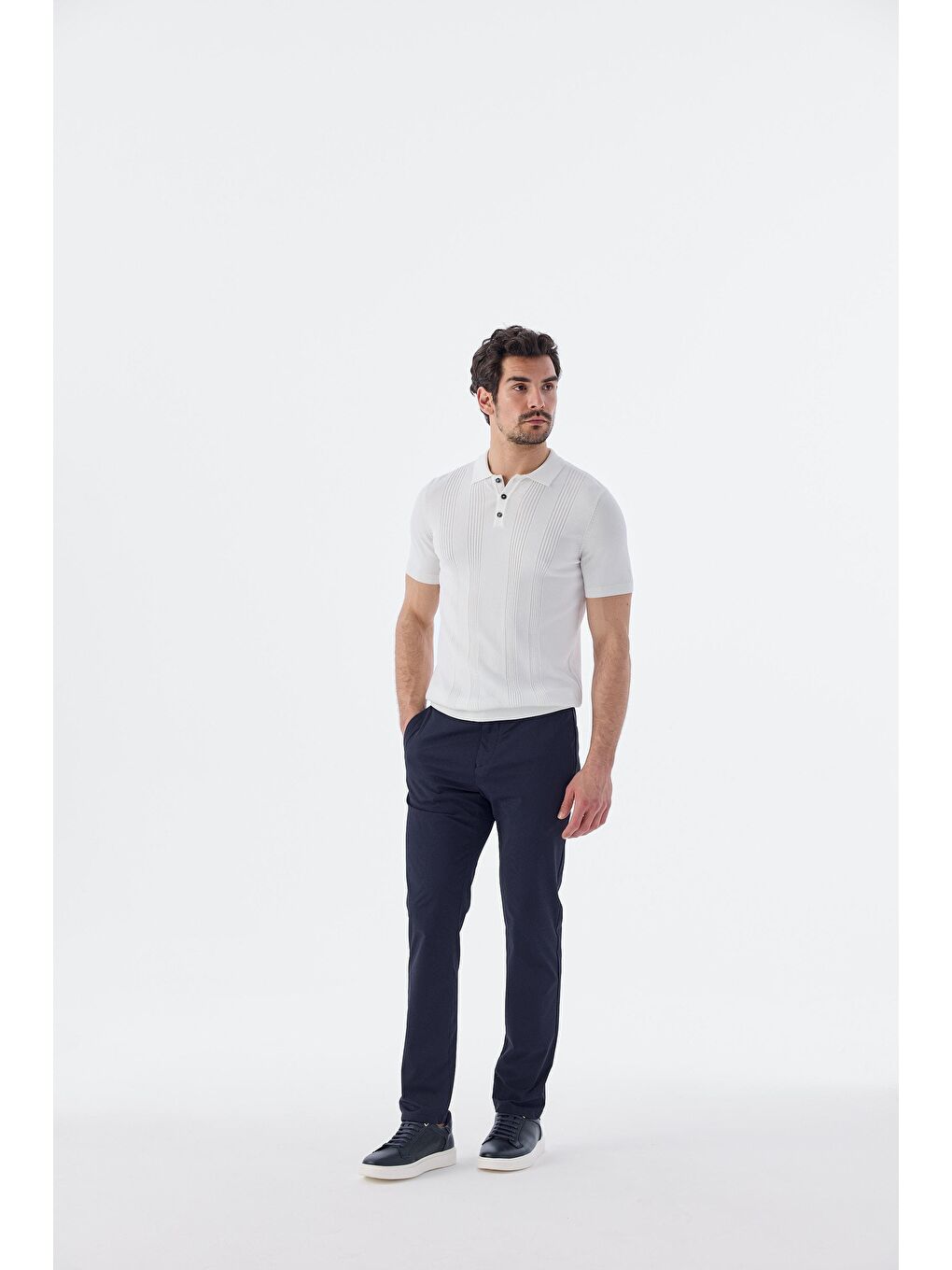 Lacivert Comfort Fit Lastikli Spor Jogger Pantolon