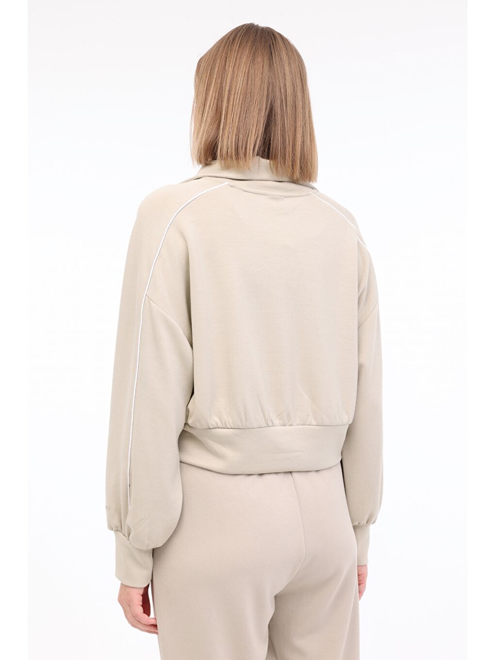 WL ANDRA 18MS426 5FX Haki Kadın Eşofman Üstü-1