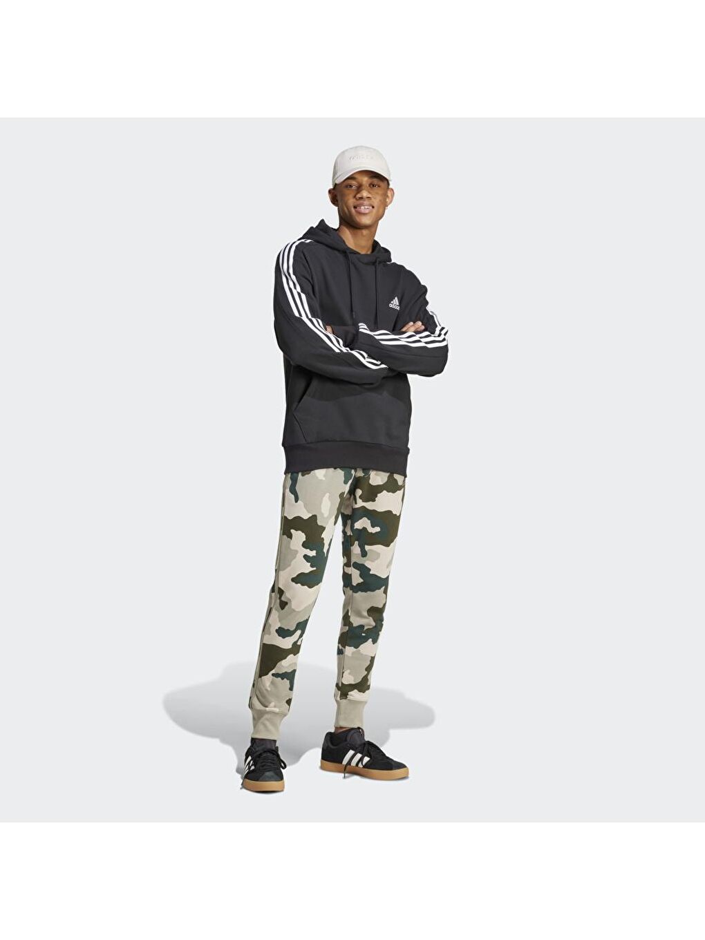 Adidas Bej Camo Erkek Bej Eşofman Altı - 1