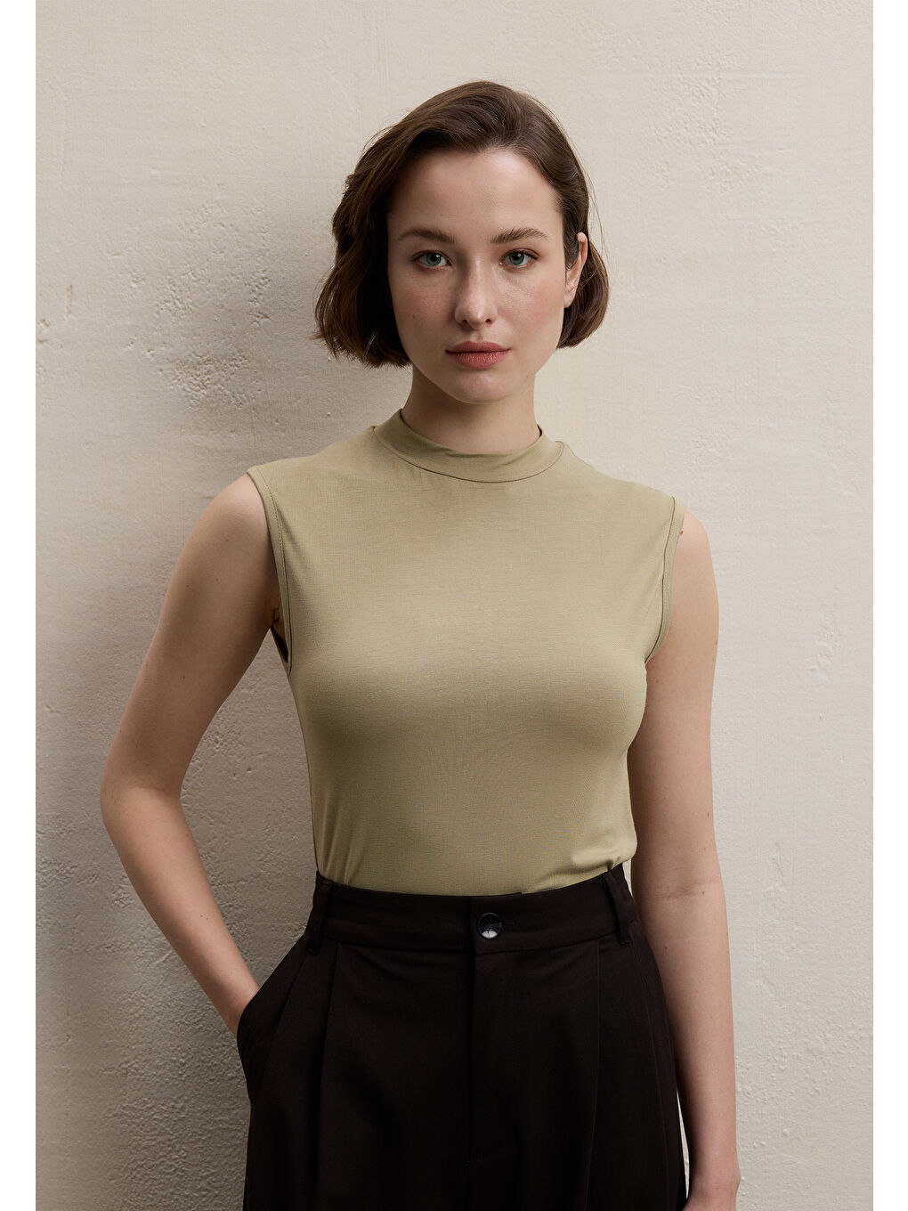 Yeşil SIFIR KOL BAMBU BODY ADAÇAYI-1