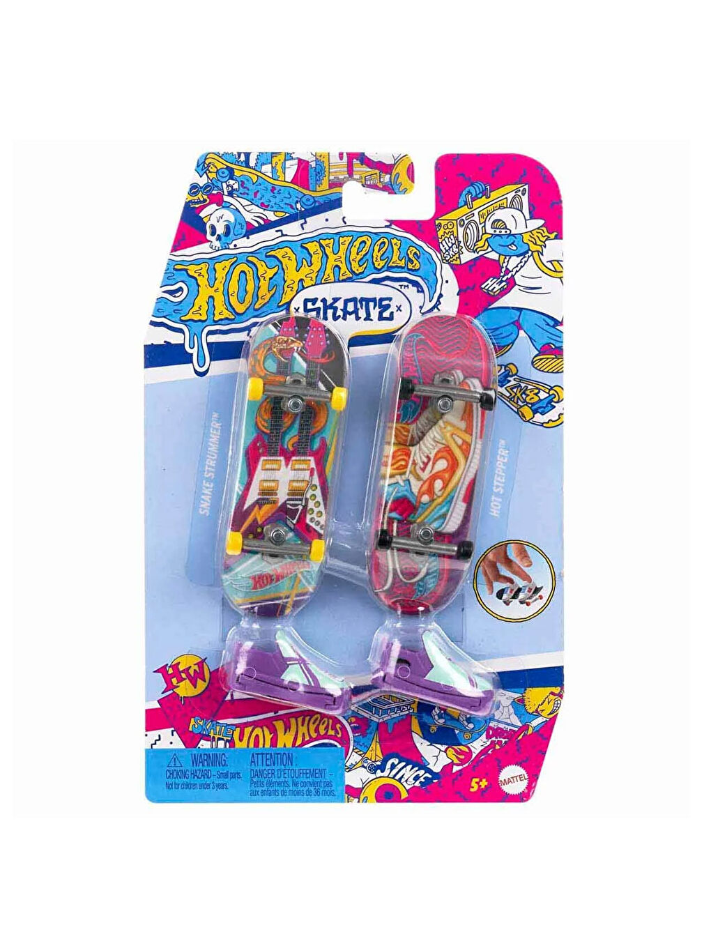 Skate Retro Temalı İkili Parmak Kaykay ve Ayakkabı Paketleri HXL17-HXL19