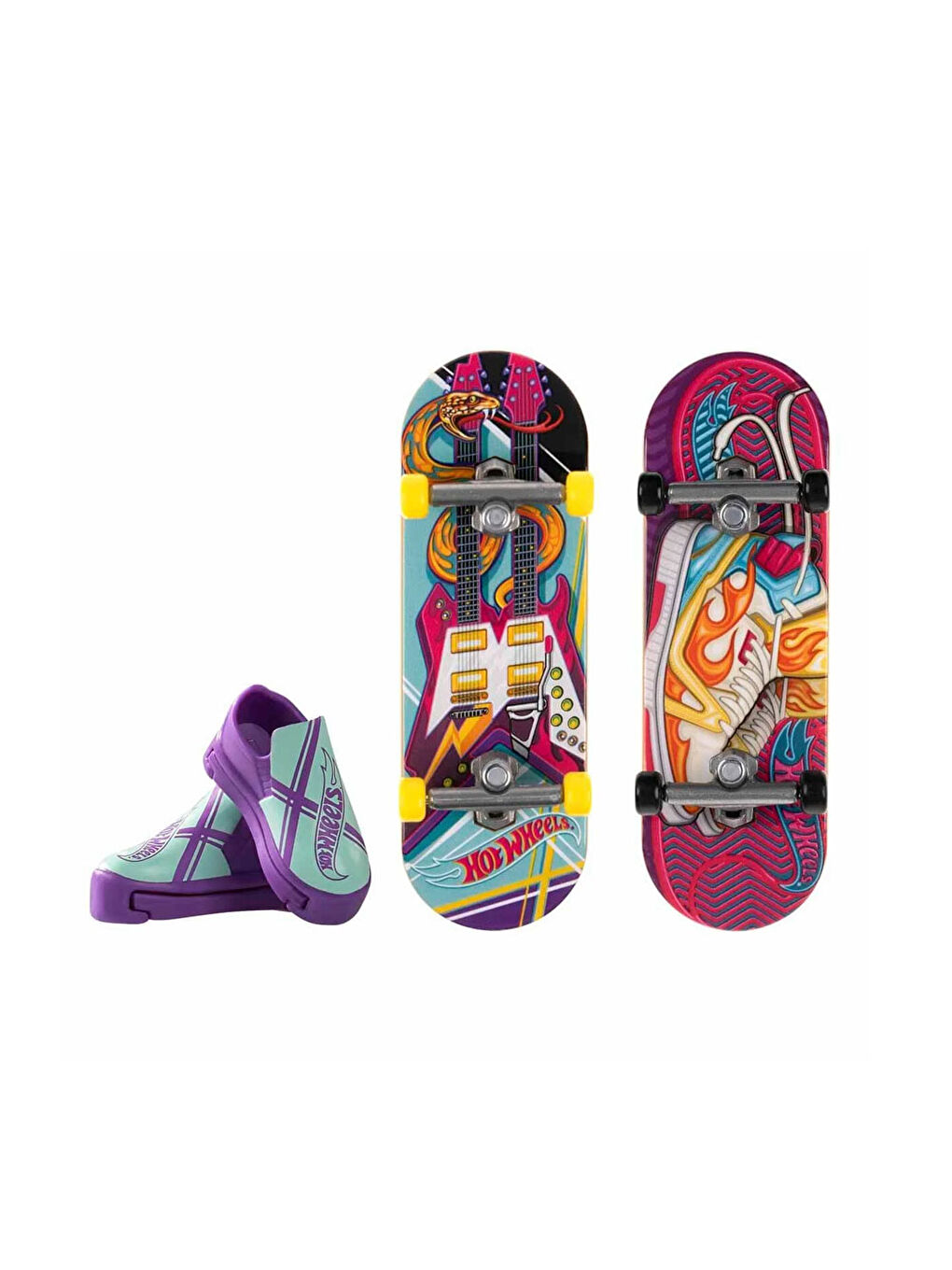 Skate Retro Temalı İkili Parmak Kaykay ve Ayakkabı Paketleri HXL17-HXL19-1