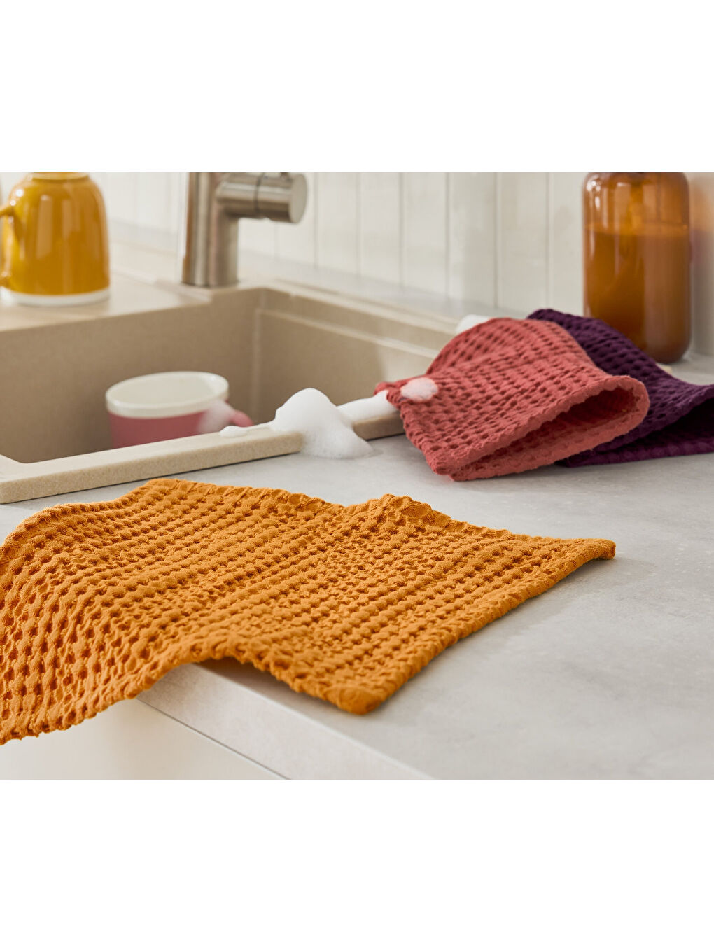 Karışık Bulaşık Bezi, 3 Adet-1