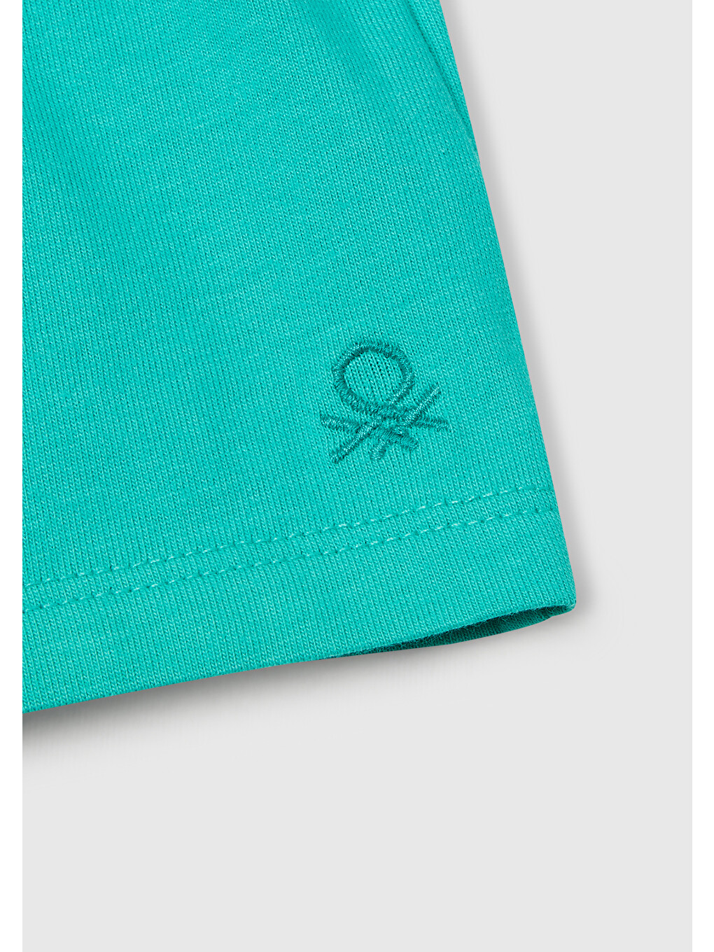 Kız Bebek Yeşil Logo İşlemeli Beli İpli Şort-2