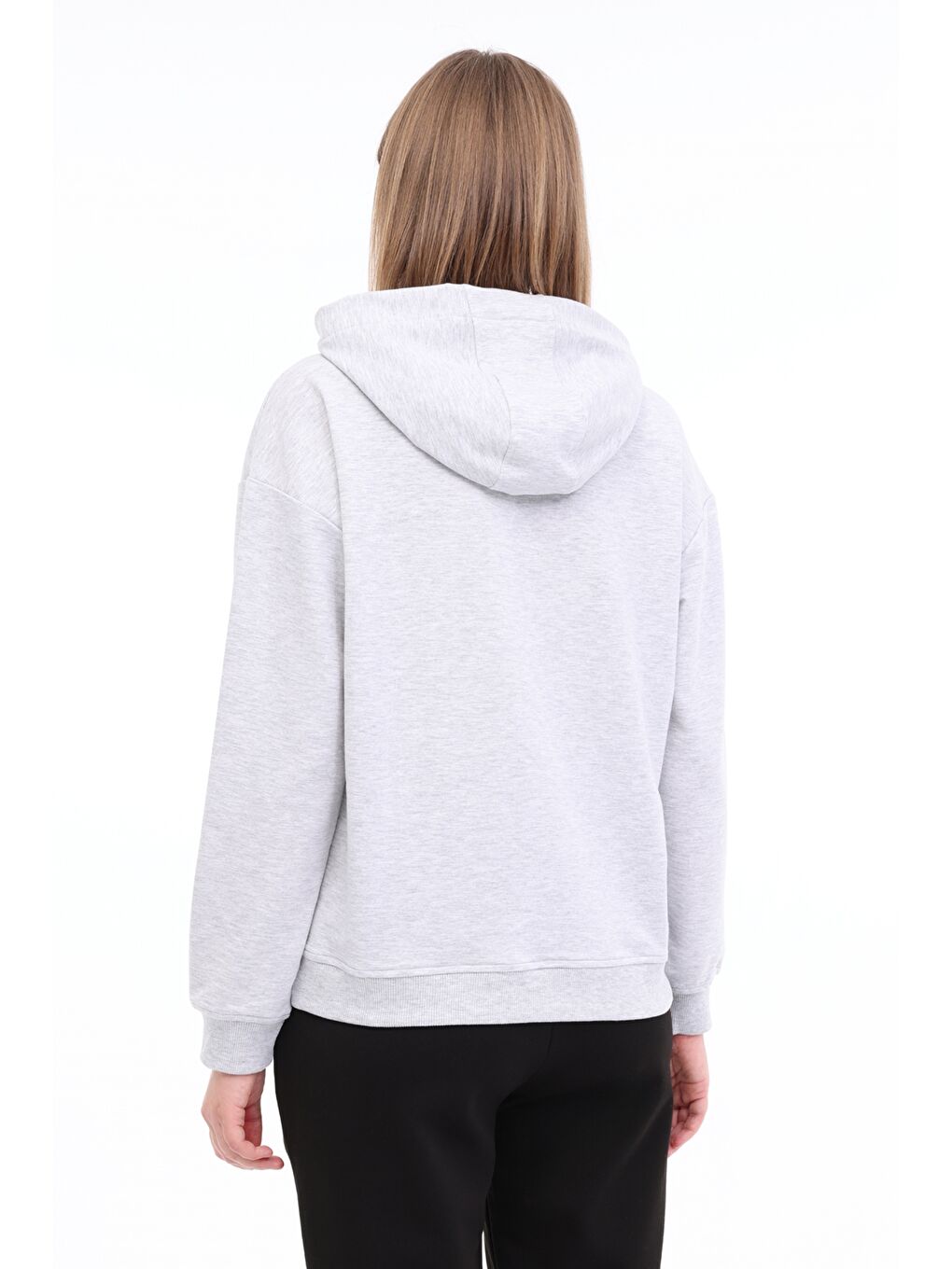 Gri WL ANNA 17CT1179 5FX GRI MELANJ Kadın Sweatshirt-1