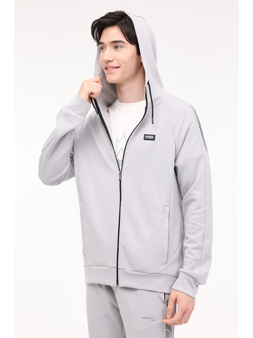 Gri ML HARVES 18ITL1125 4FX GRI Erkek Eşofman Üstü-5