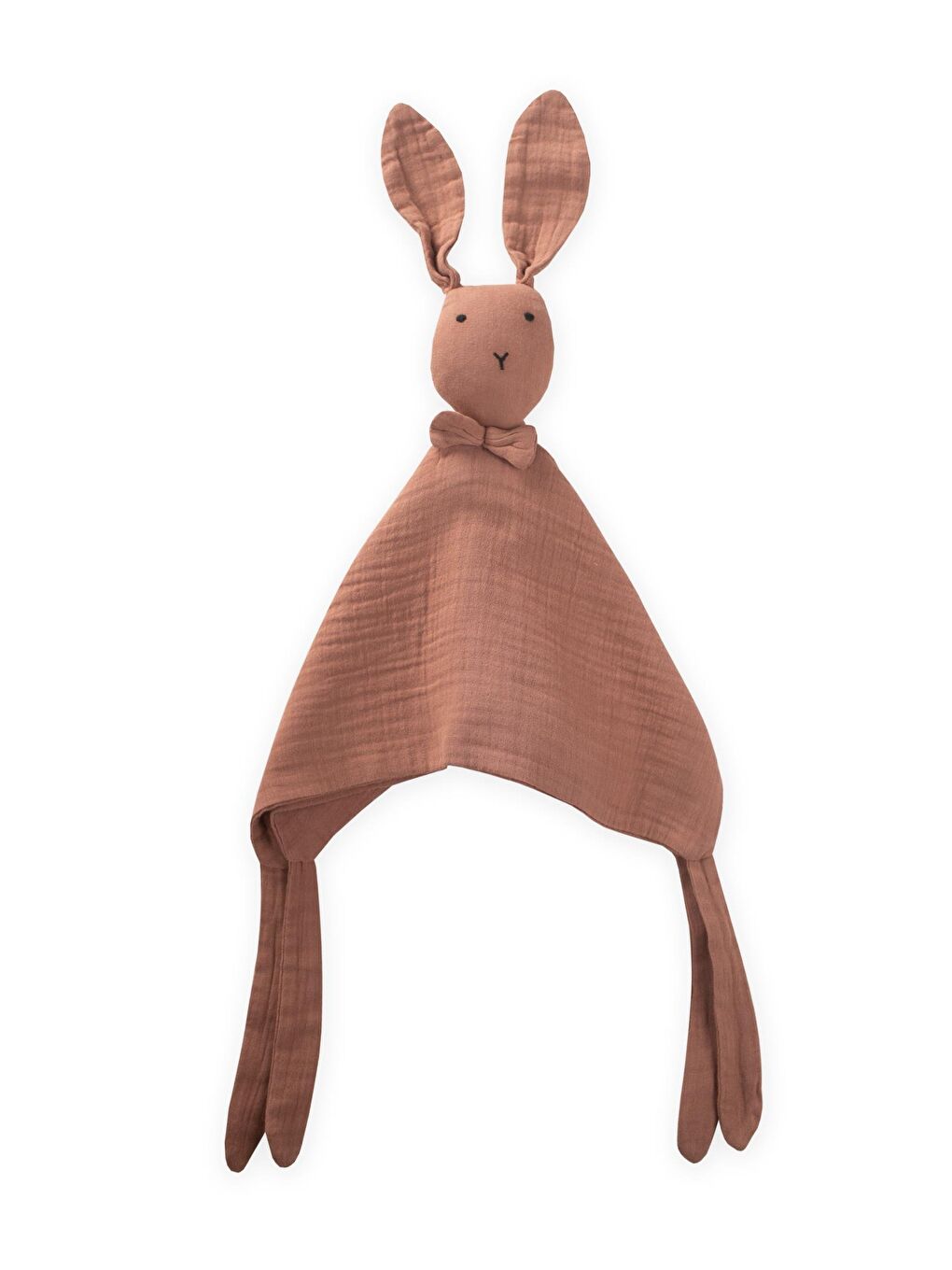 Tavşan Müslin Uyku Arkadaşı (Yıkanmıştır) 40X40 Cm Açık Kahve