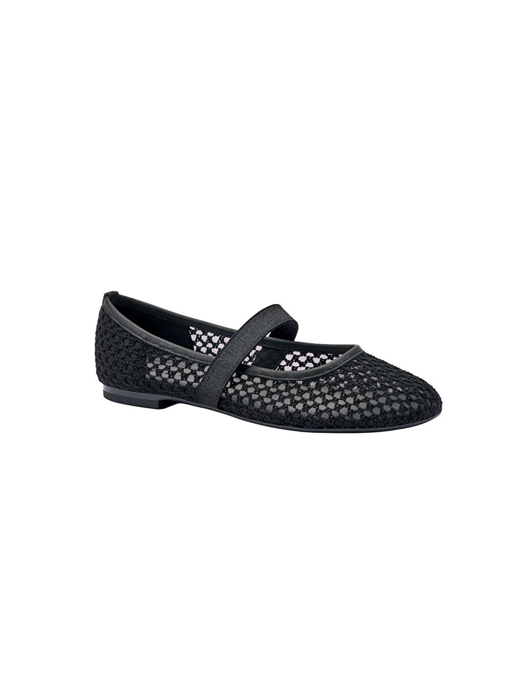 Siyah Kadın Babet 69X5 ZANZA MESH BALLET FLATS-1