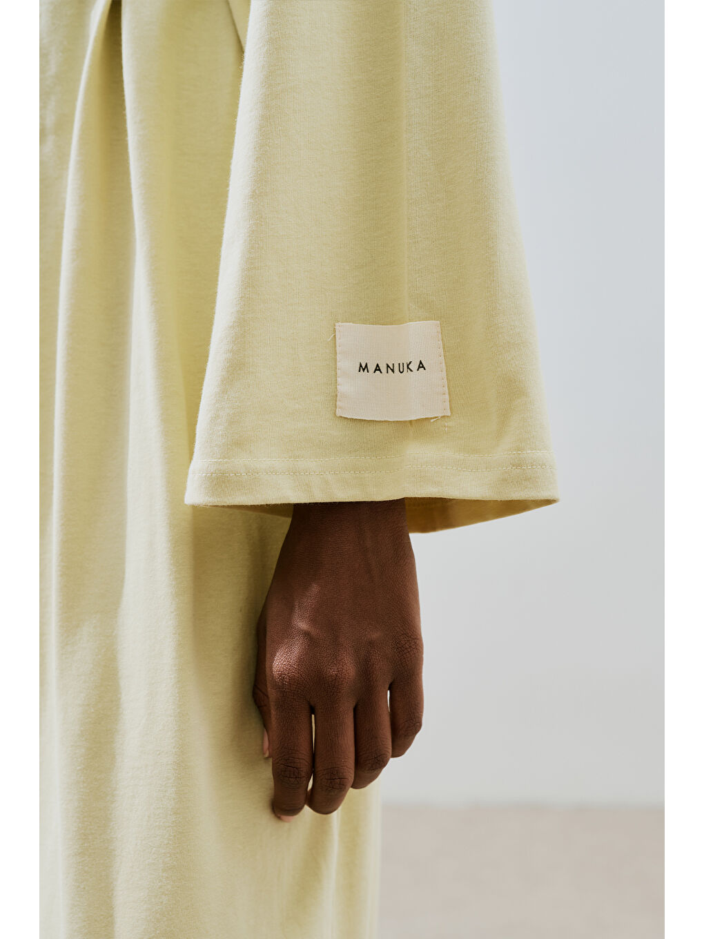 Oversıze Uzun Rahat Elbise Soft Sarı-7