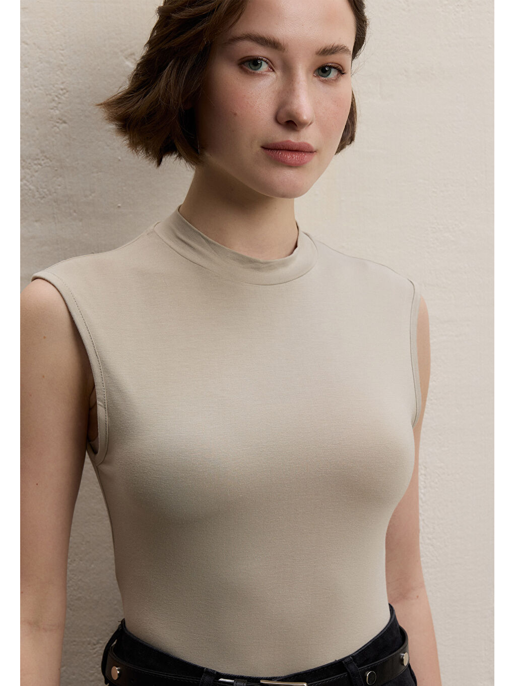 Bej SIFIR KOL BAMBU BODY TAŞ-3