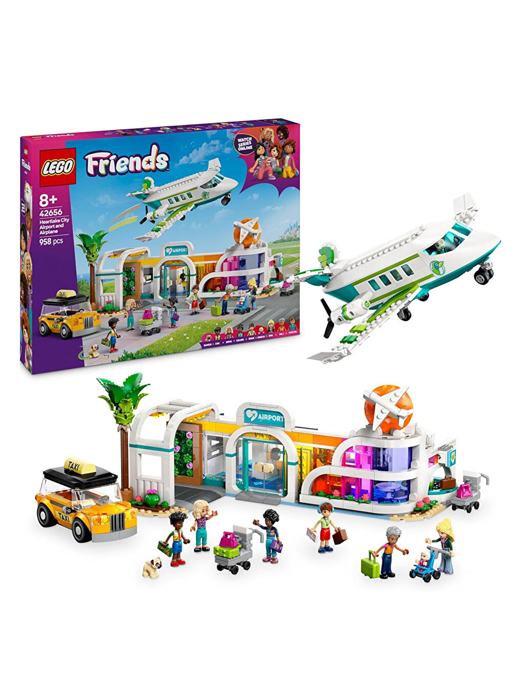Friends Heartlake City Havaalanı ve Uçak 42656