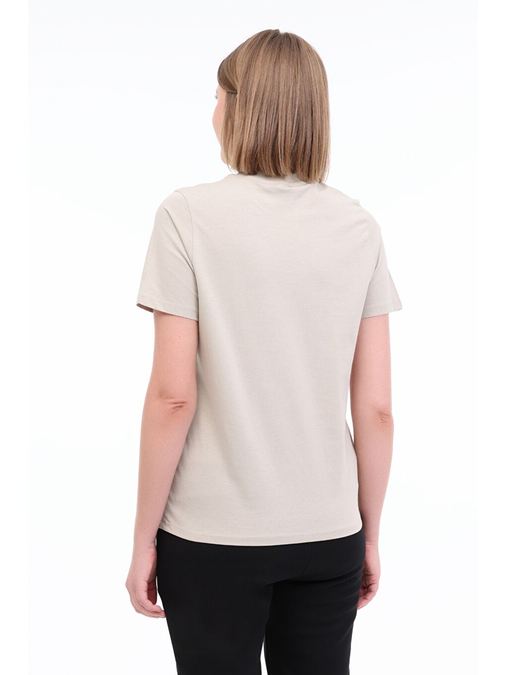 WL ROBI 11MS468 5FX Haki Kadın Kısa Kol Tişört-1