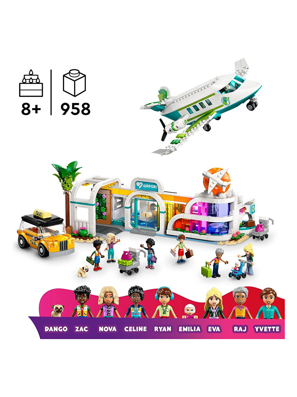 Friends Heartlake City Havaalanı ve Uçak 42656-2