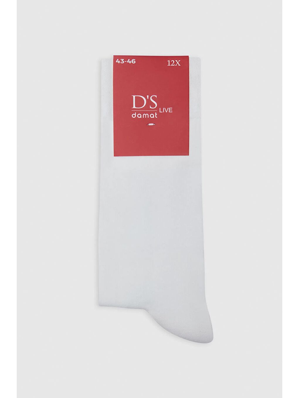 Ds Damat Beyaz 12'Li Çorap-1