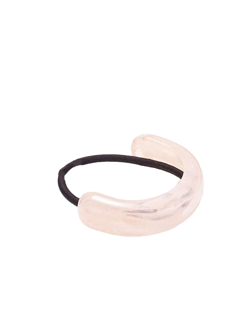 Pembe Akrilik Arch Lastikli Atkuyruğu Tokası