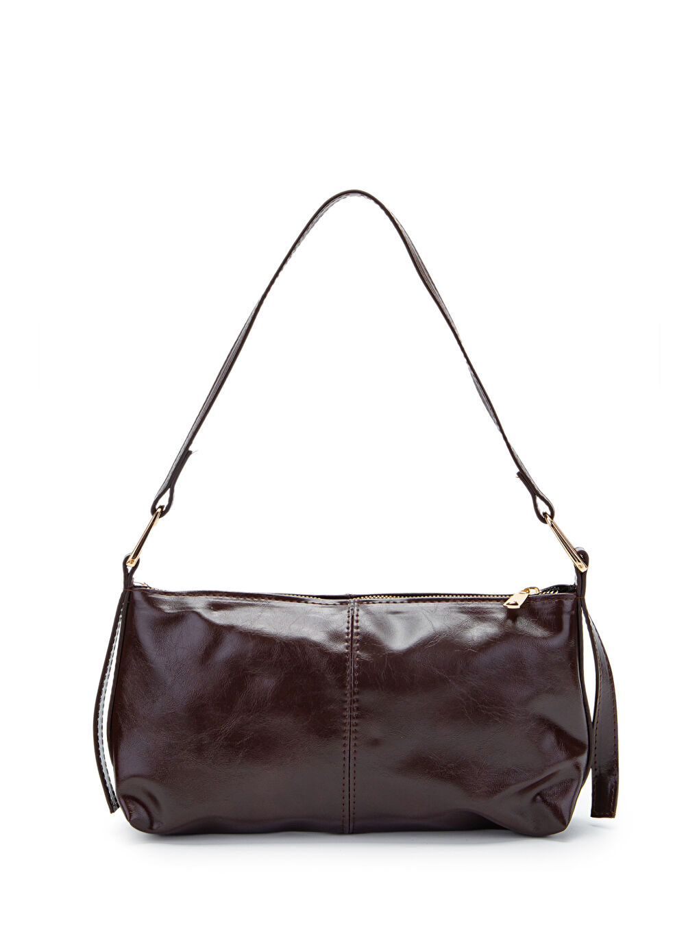 Suni Deri Baget Kadın Kol Çanta Sarah Kahverengi