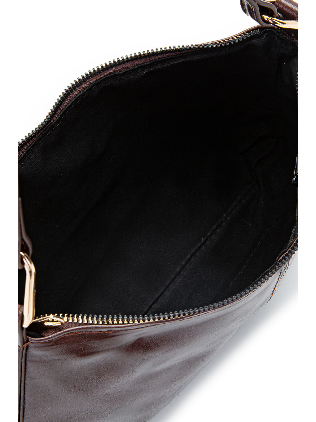 Suni Deri Baget Kadın Kol Çanta Sarah Kahverengi-4