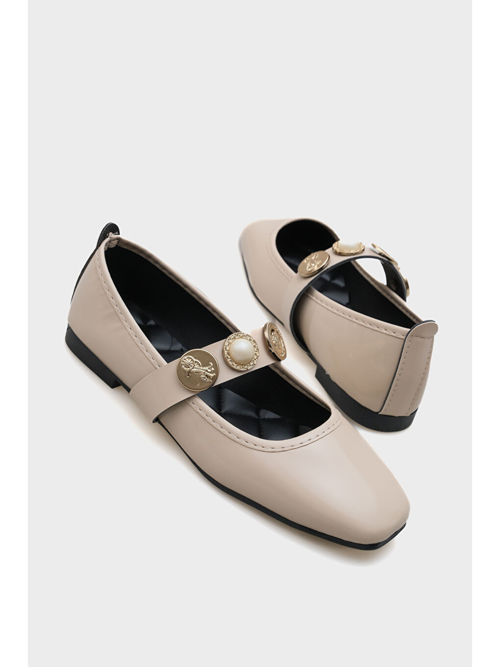 Bej Mimi Kadın Babet-5