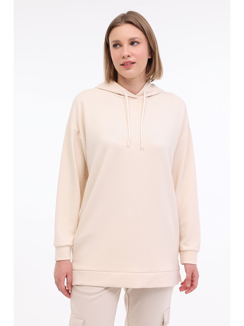 Gri WL ILSE 17BT231 5FX Taş Rengi Kadın Sweatshirt