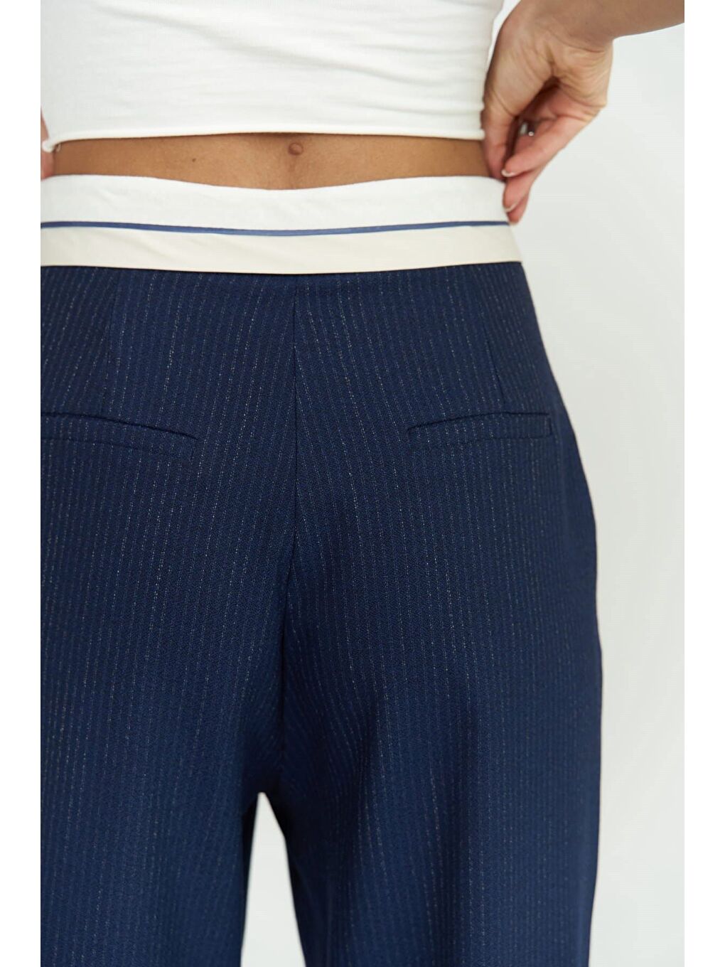 İndigo Zelmira Ters Kemer Indigo Pantolon-6