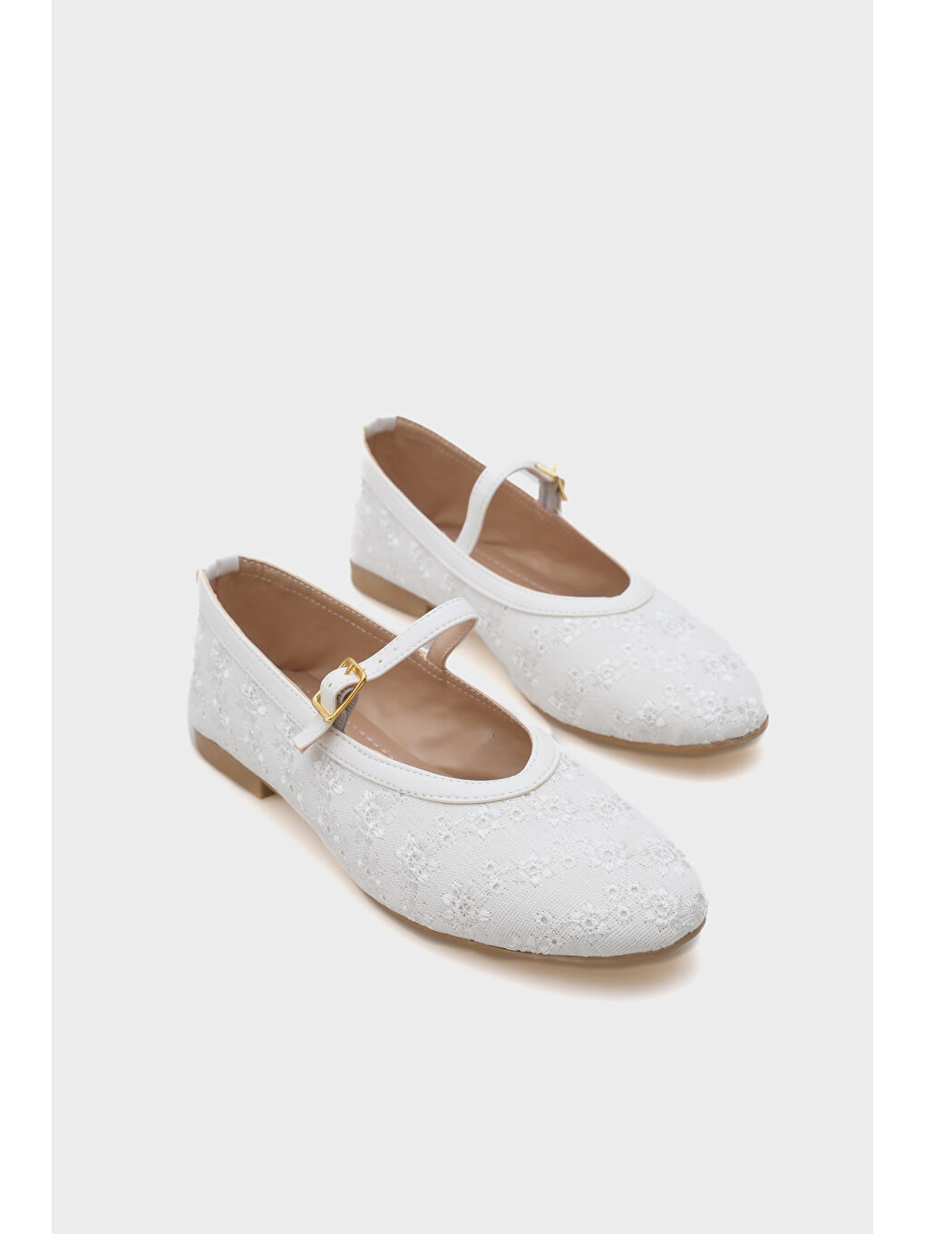 Beyaz Carleen Kadın Babet-1