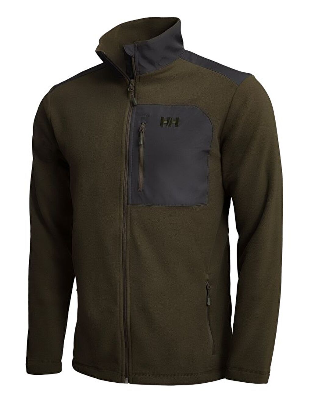 Helly Hansen Yeşil Block FullZip Erkek Fermuarlı Polar HHA..12009.431