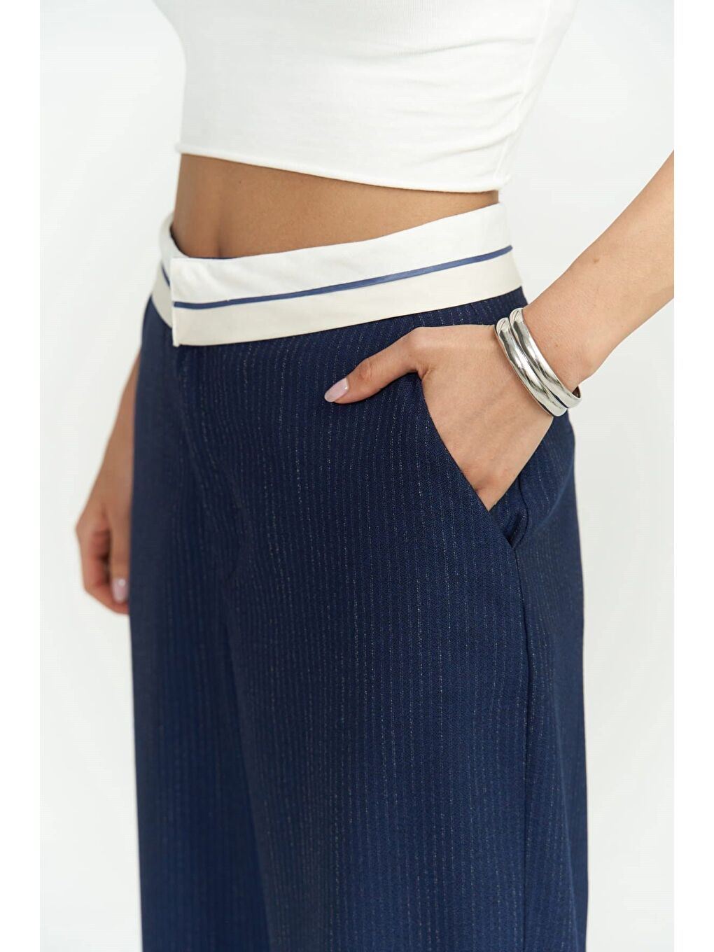 İndigo Zelmira Ters Kemer Indigo Pantolon-7