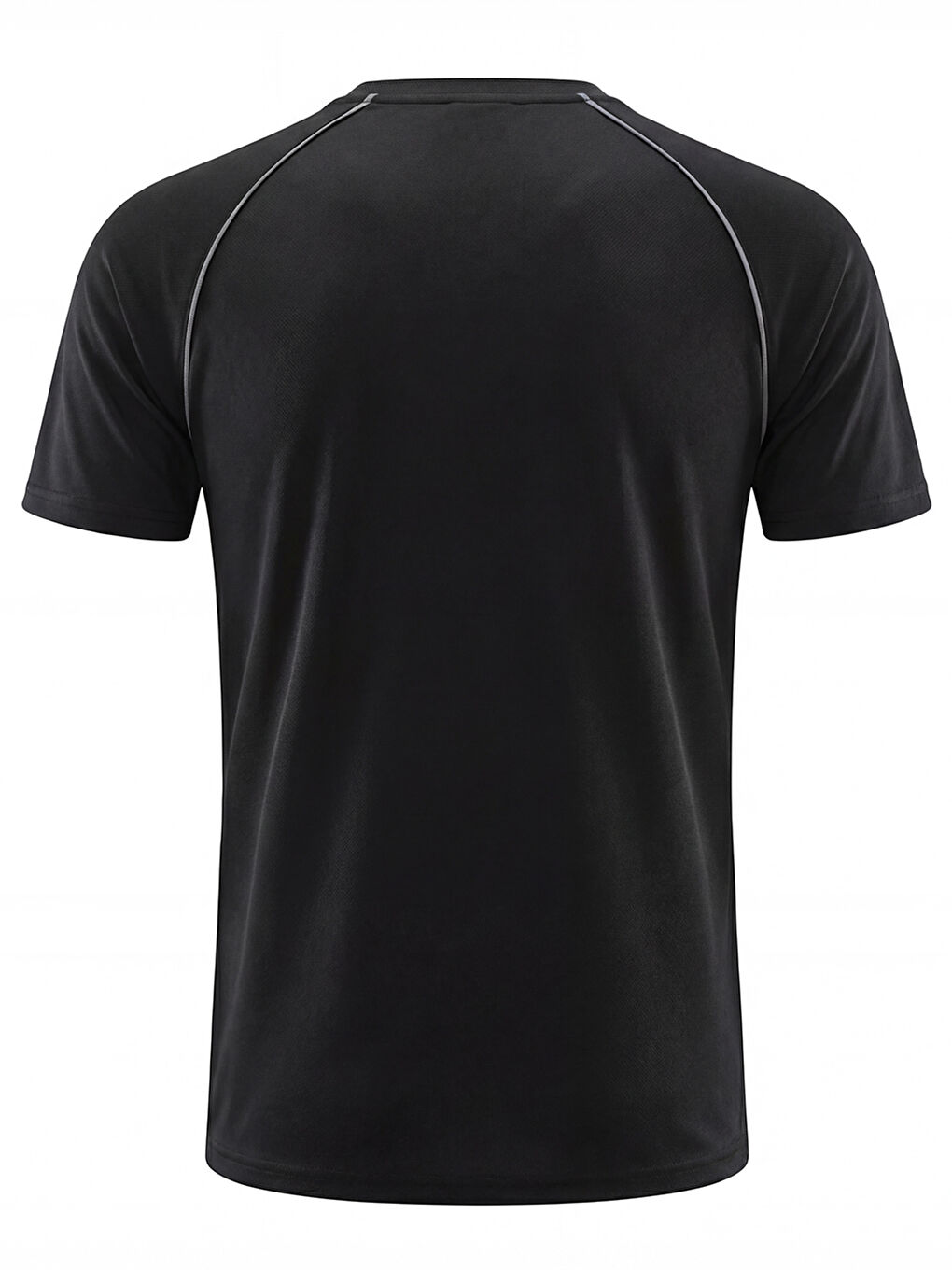 Siyah Activewear Erkek Trim Sport T-Shirt-2