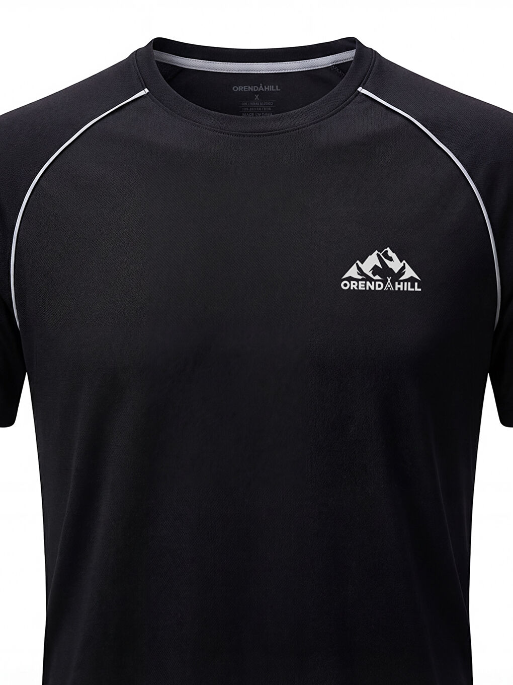 Siyah Activewear Erkek Trim Sport T-Shirt-3