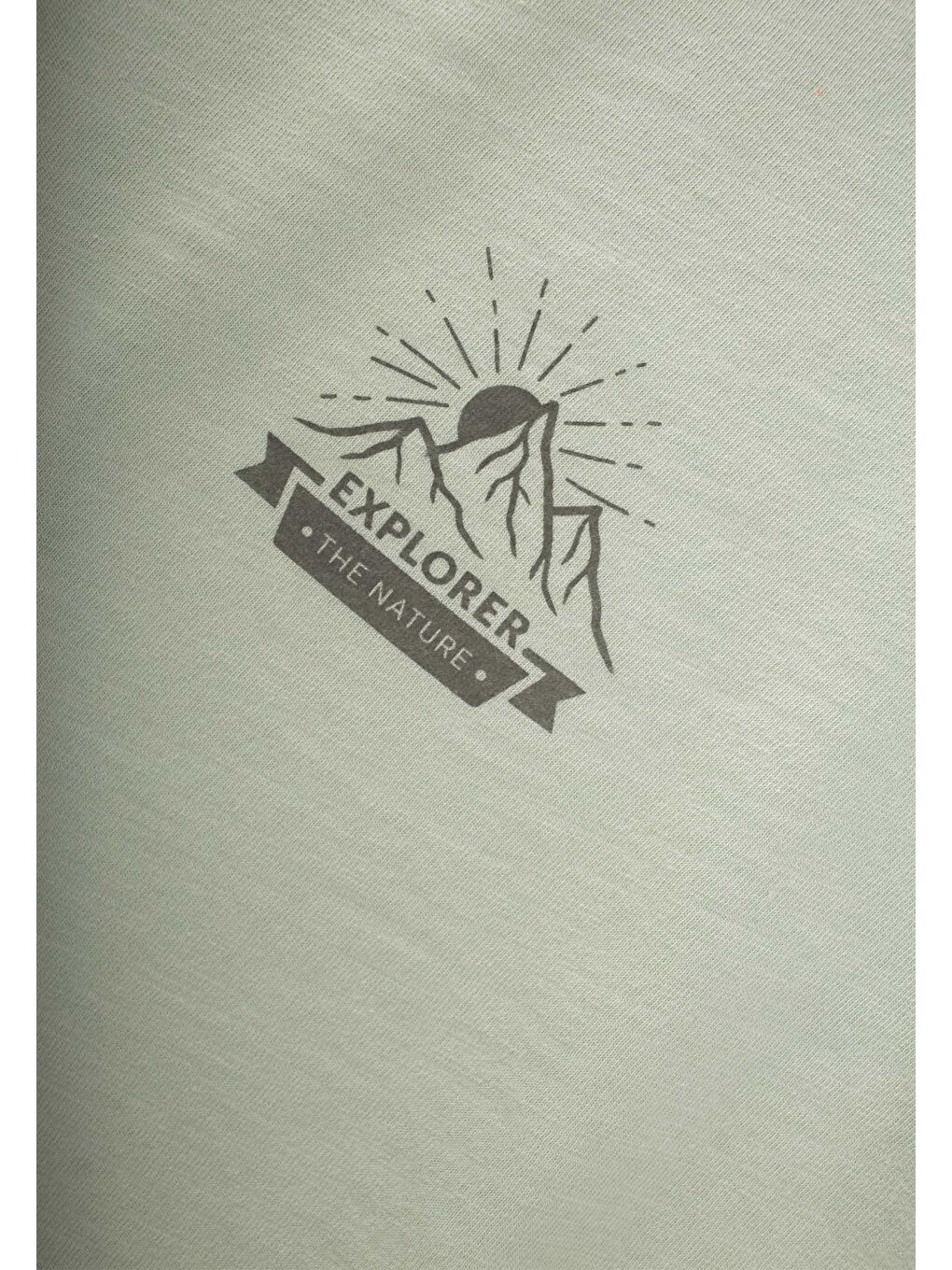 Turkuaz Erkek Çocuk Baskılı Tişört-2