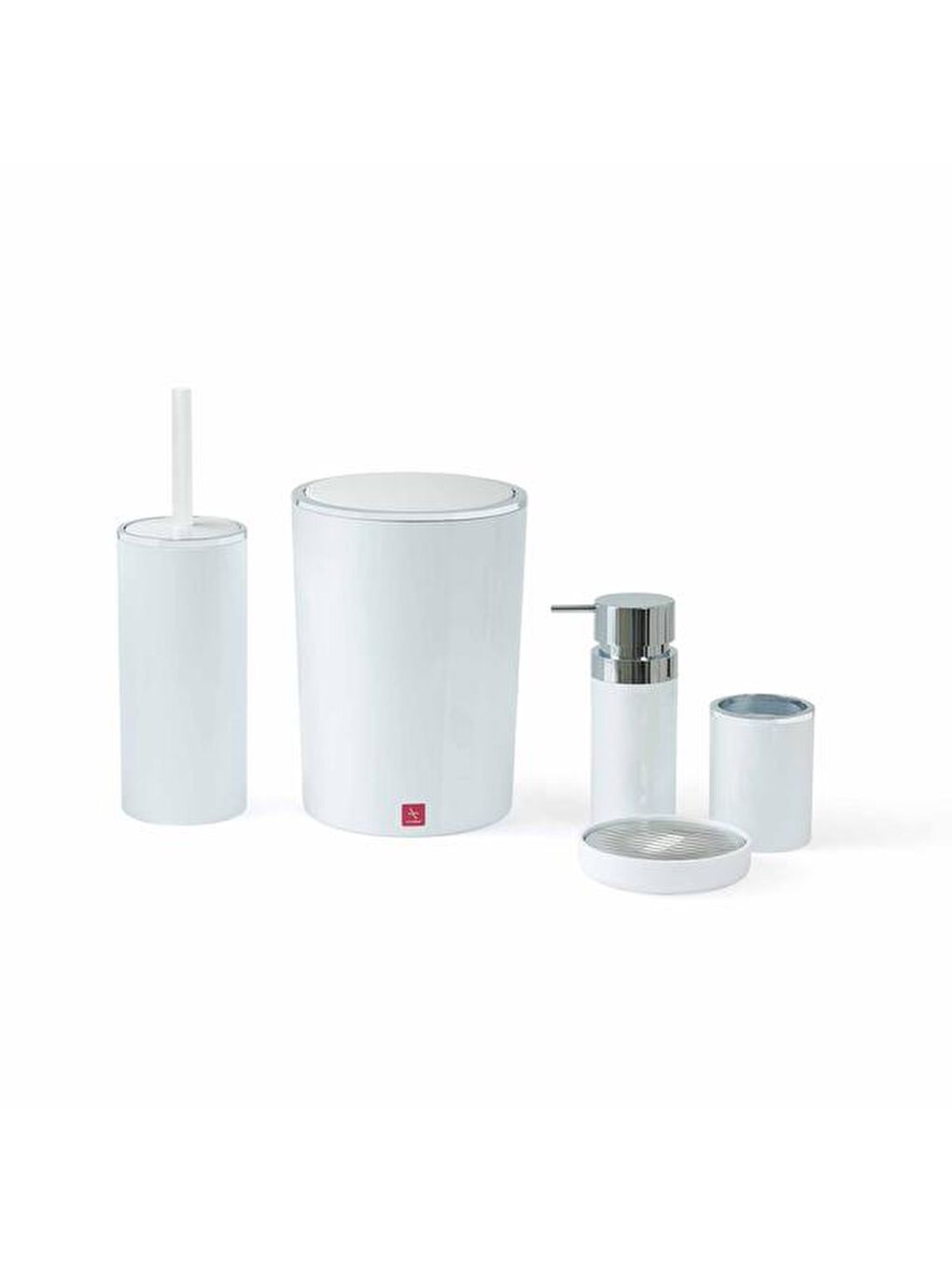 Lenox 5'li Banyo Aksesuar Seti - Beyaz-2