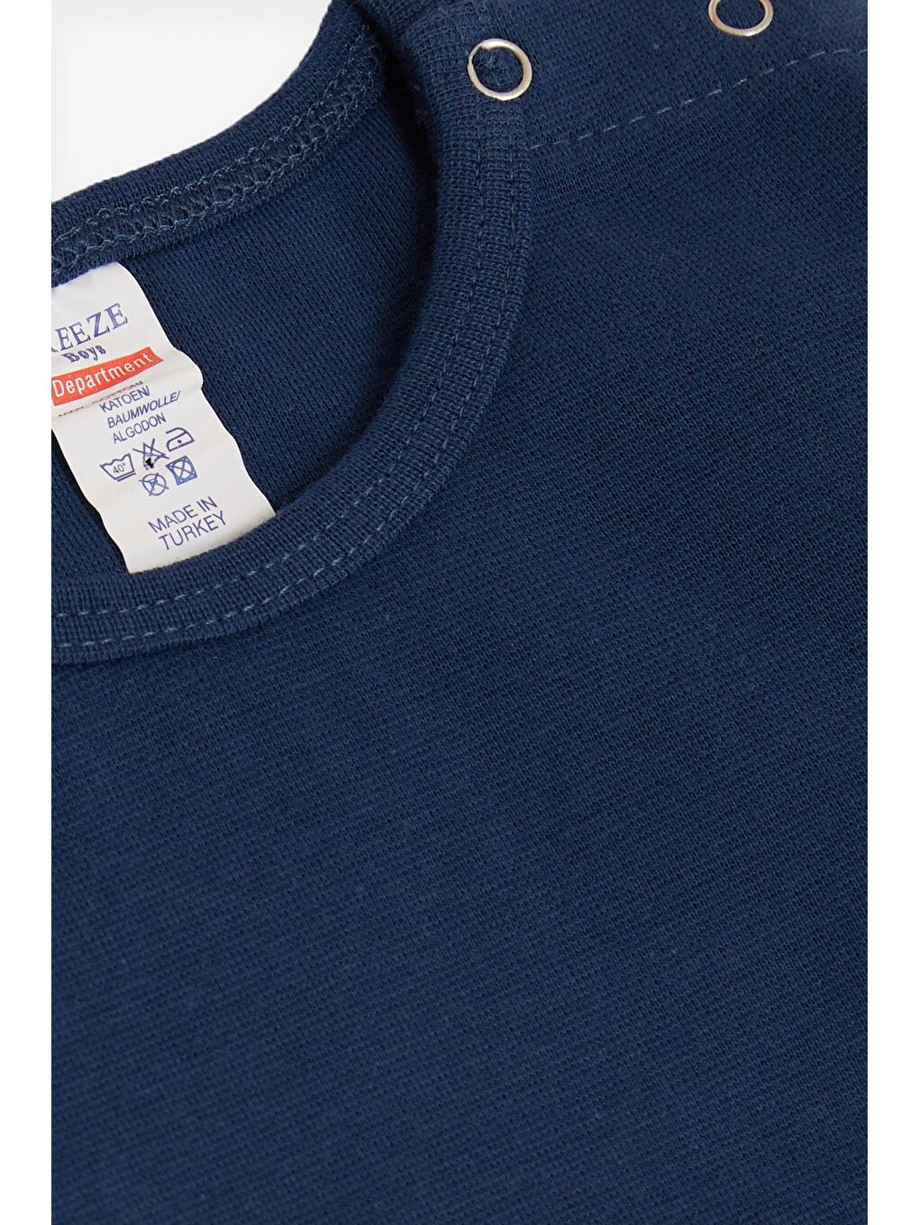 Erkek Bebek Çıtçıtlı Zıbın Body Basic Koyu Lacivert (9 Ay-3 Yaş)-2