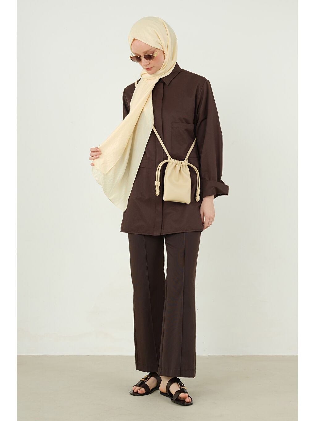 Bej Soft Kraş Şal Vanilya-1