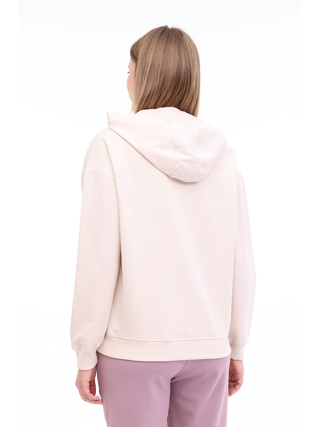 WL ANNA 17CT1179 5FX Bej Kadın Sweatshirt-1