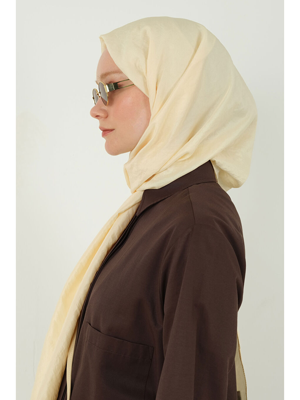 Bej Soft Kraş Şal Vanilya-3