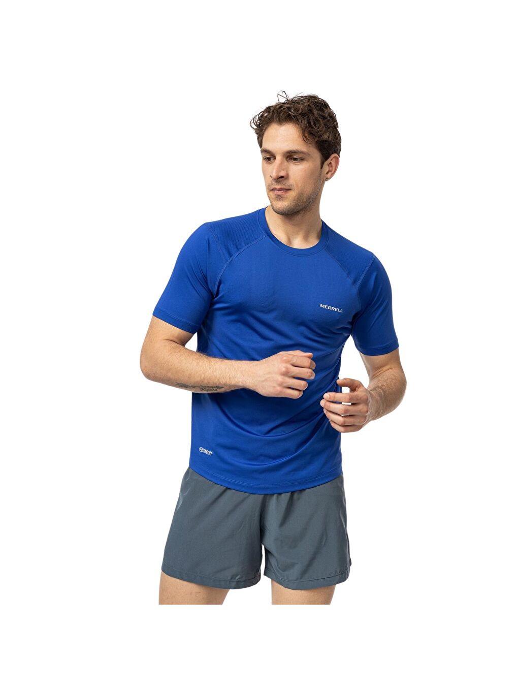 Till Erkek Mavi Koşu Tişört-1