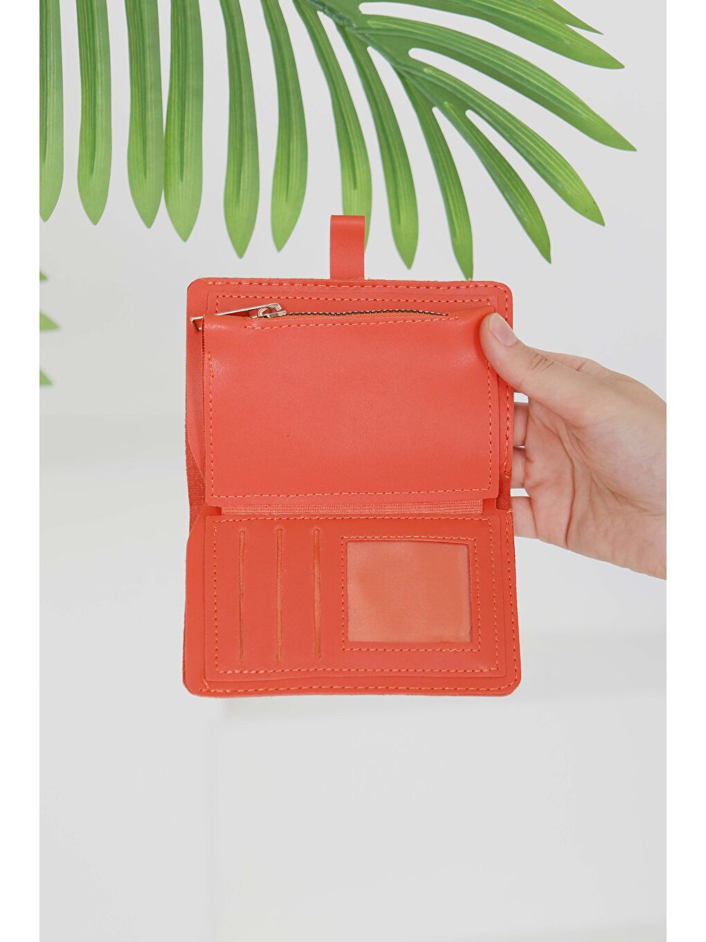 Kadın Turuncu Cüzdan - 27492-1