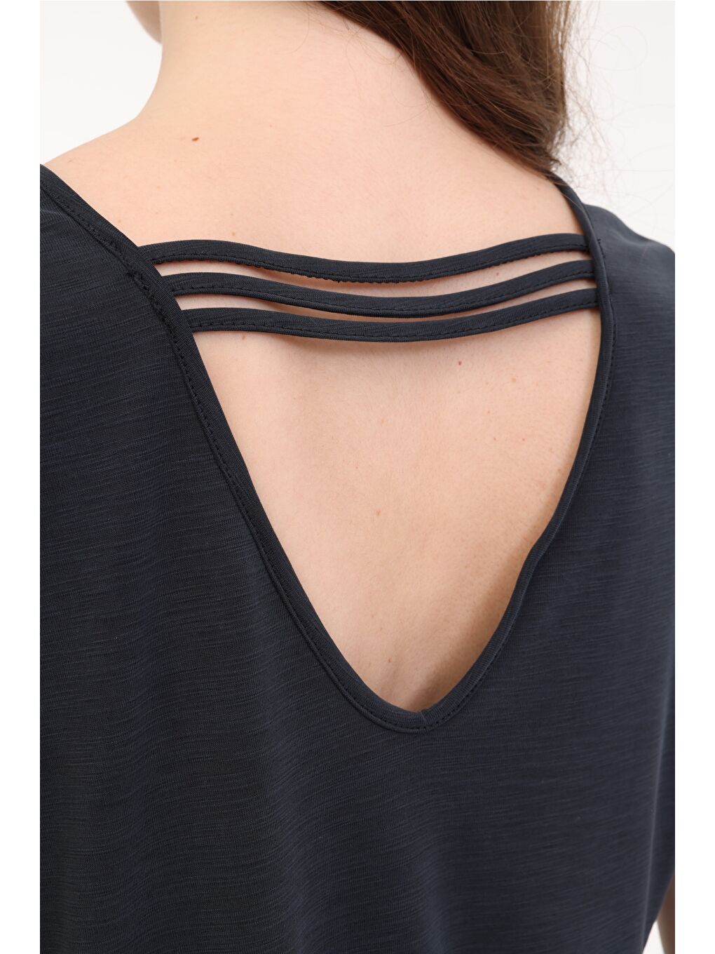 WL JOIN 11KT903 5FX Siyah Kadın Kısa Kol T-Shirt-3