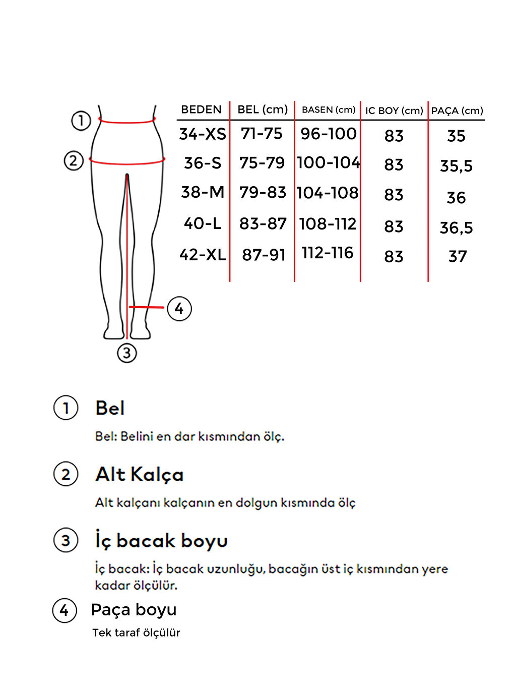 it's basic Mavi Kadın T Jean Rengi 2w48 Bağcıklı Palazzo Fit Beli Laslikli Denim - 3