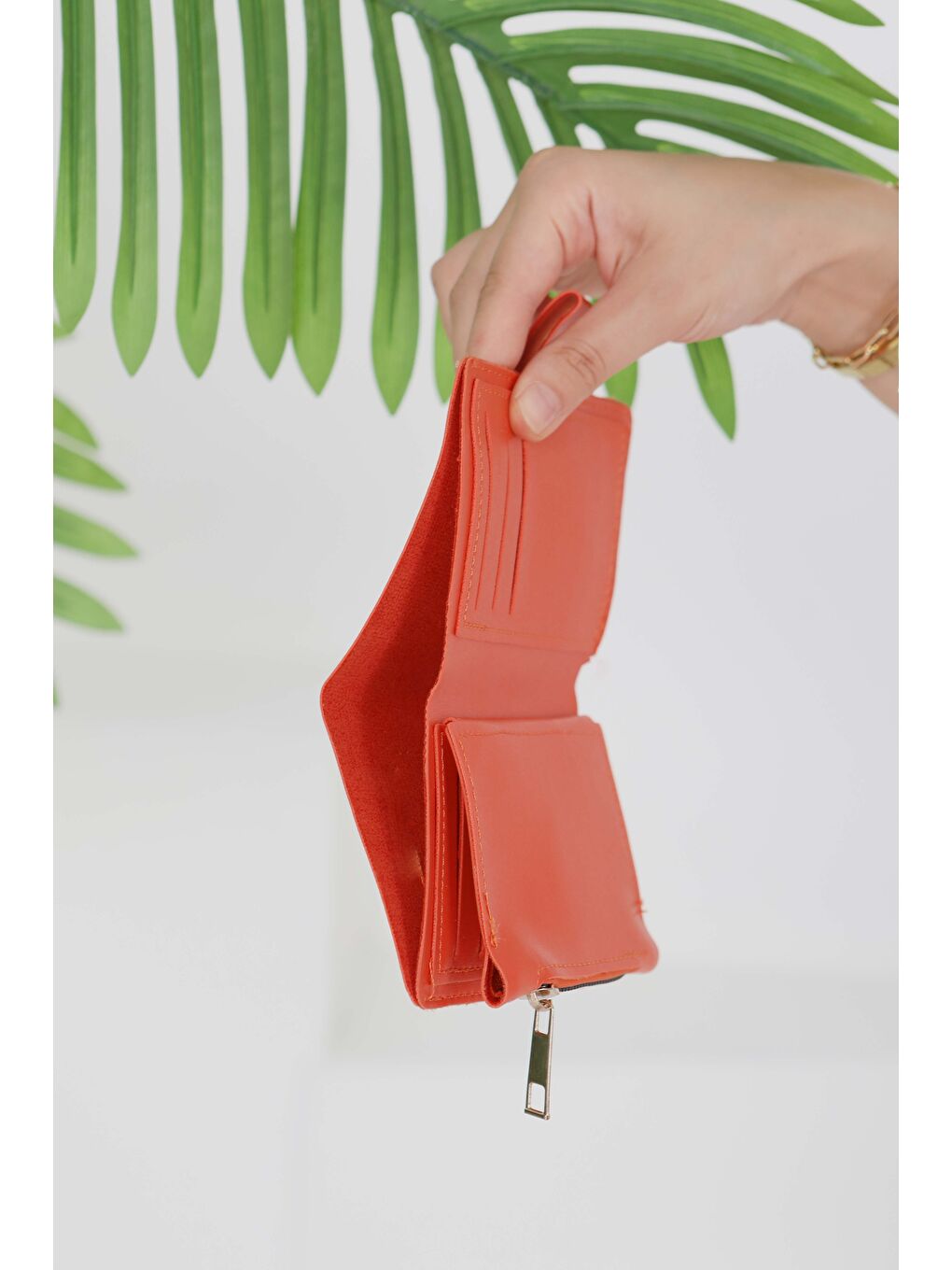 Kadın Turuncu Cüzdan - 27492-3