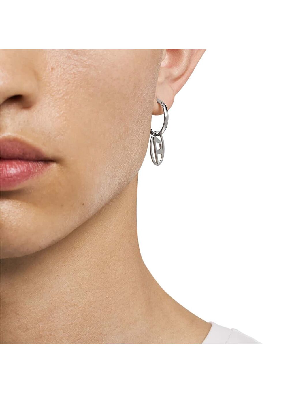 Gri DJDX1601-040 Erkek Küpe-2