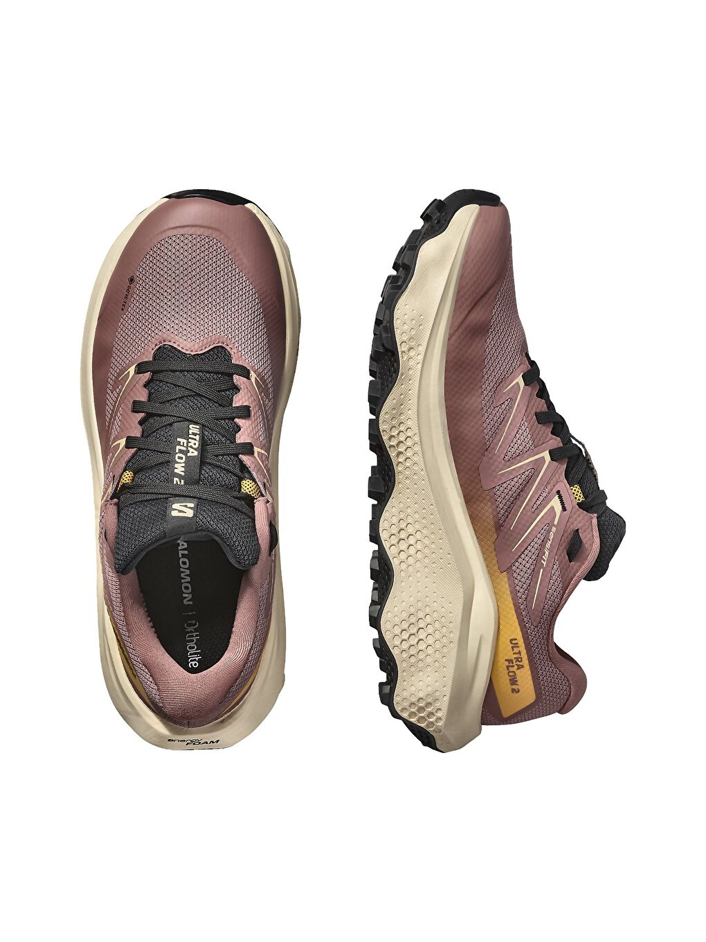 Bordo Ultra Flow 2 GORE-TEX Kadın Kırmızı Patika Koşusu Ayakkabısı-3