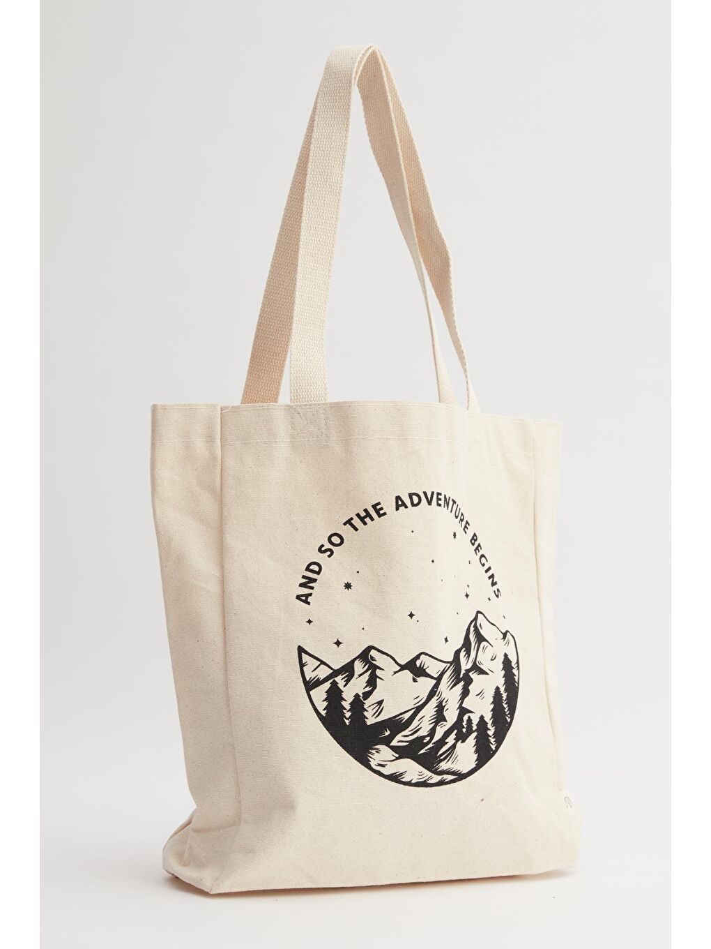 Karışık Baskılı Körüklü Bez Çanta Begıns